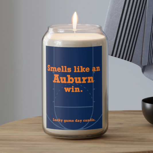 Auburn Basketball - "Smells like an Auburn win" scented candle (13.75 oz)