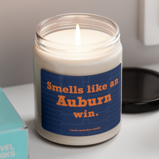 Auburn Basketball - "Smells like an Auburn win" scented candle (9 oz)