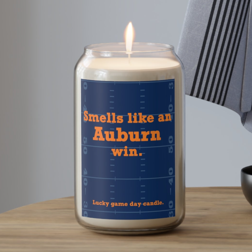 Auburn Football - "Smells like an Auburn win" scented candle (13.75 oz)