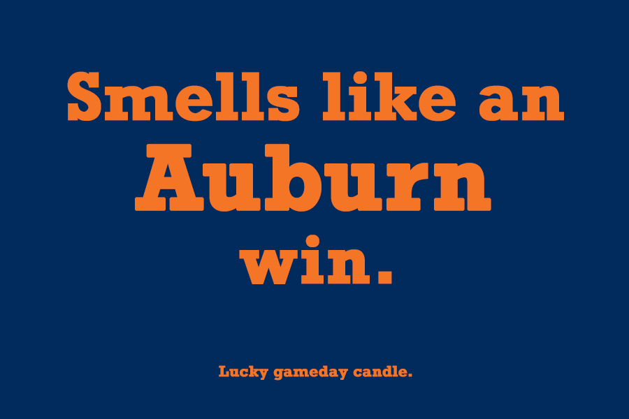 Auburn - "Smells like an Auburn win" scented candle (9 oz)