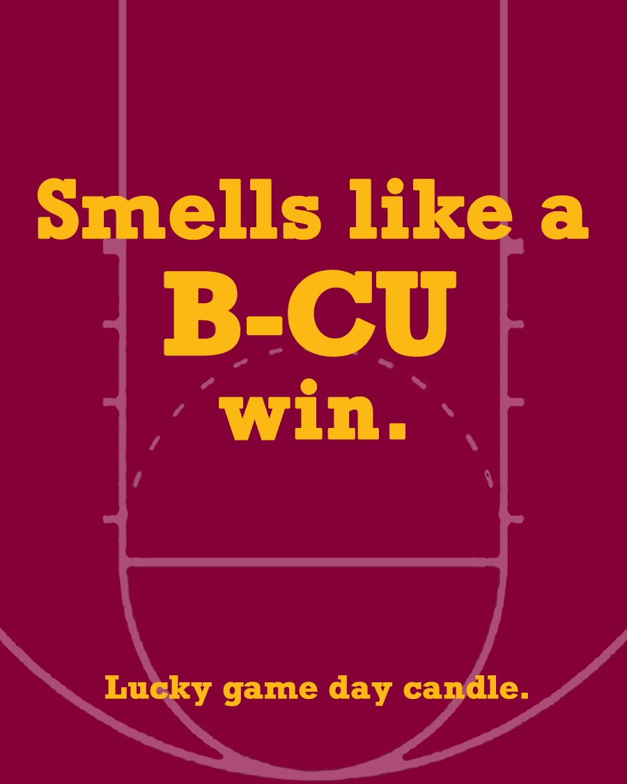 Bethune-Cookman Basketball - "Smells like a B-CU win" scented candle (13.75 oz)
