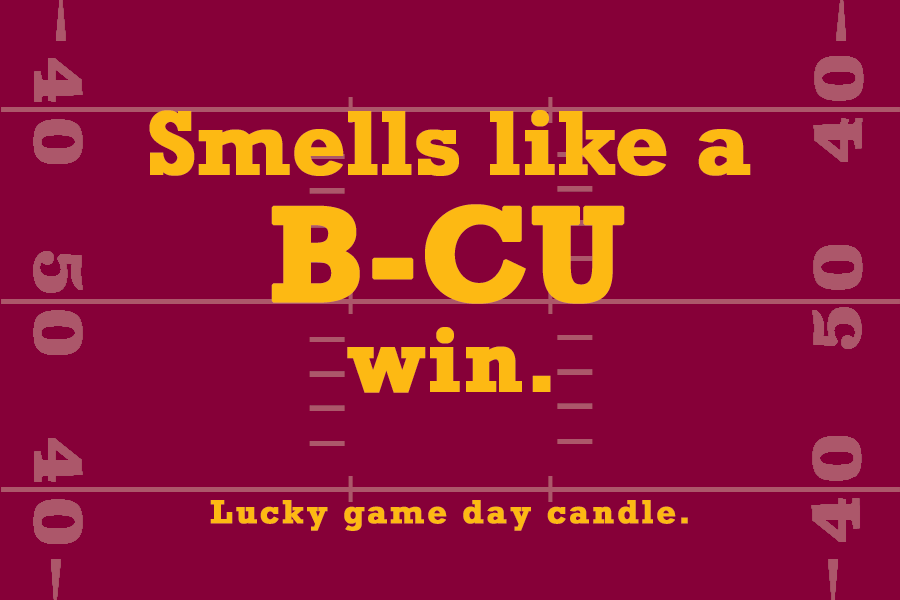 Bethune-Cookman Football - "Smells like a B-CU win" scented candle (9 oz)