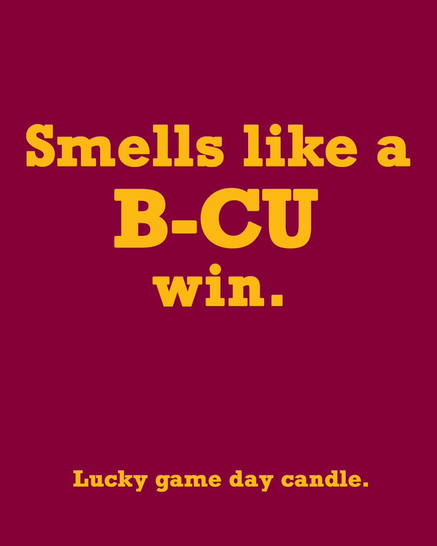 Bethune-Cookman - "Smells like a B-CU win" scented candle (13.75 oz)