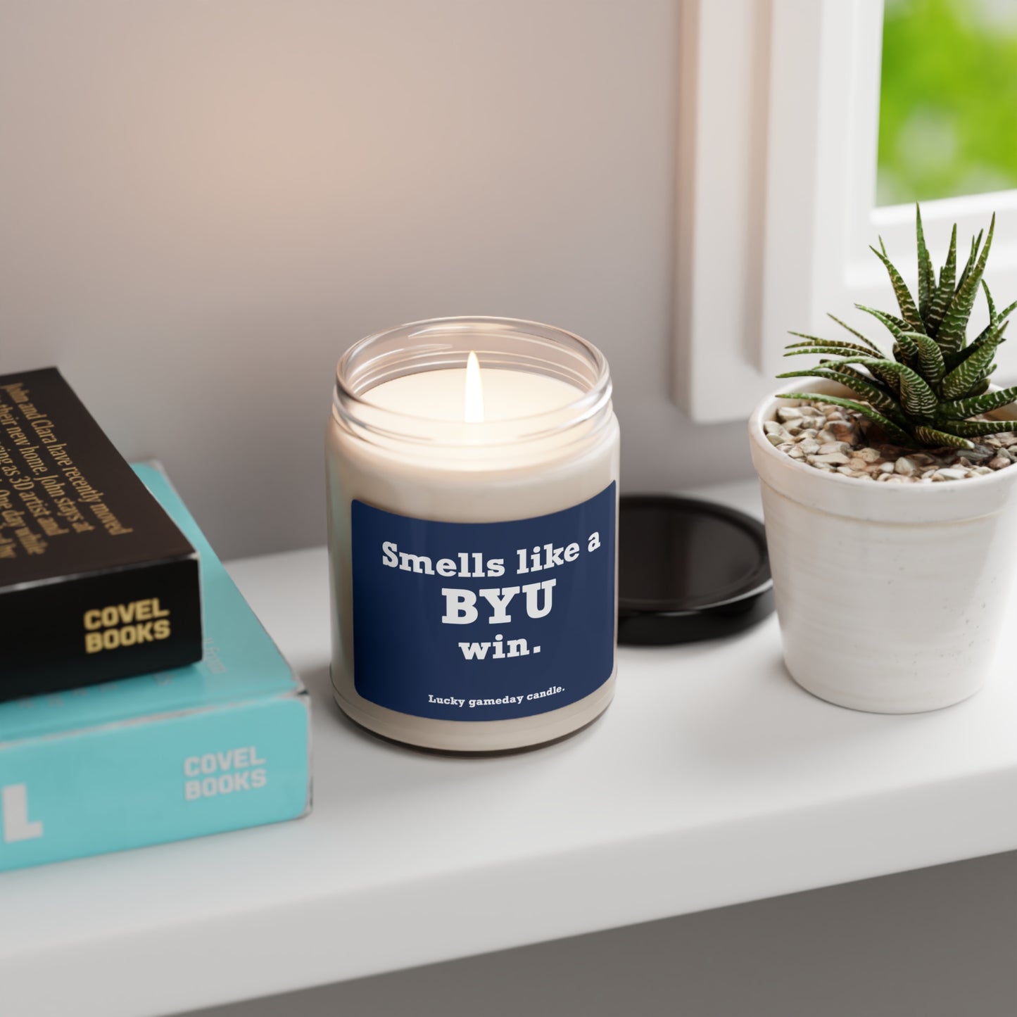 BYU - "Smells like a BYU win" scented candle (9 oz)