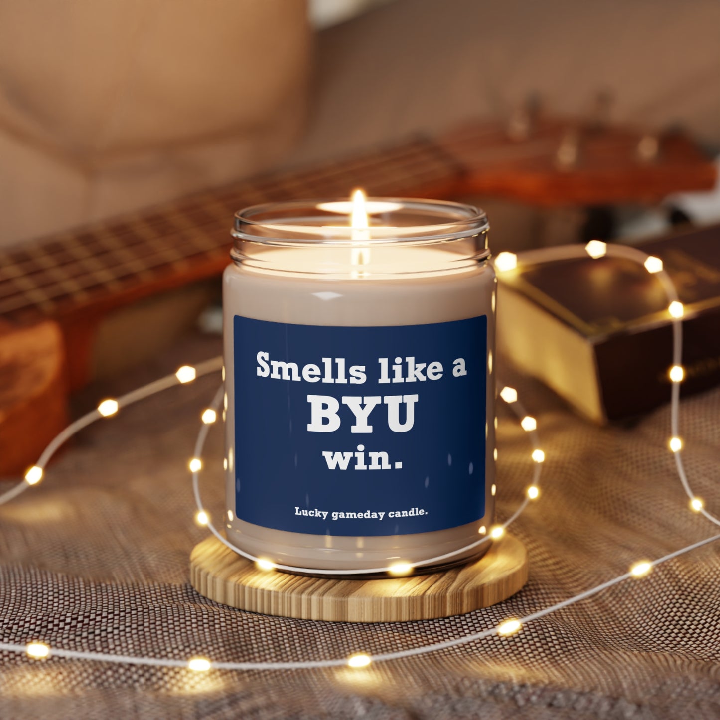 BYU - "Smells like a BYU win" scented candle (9 oz)