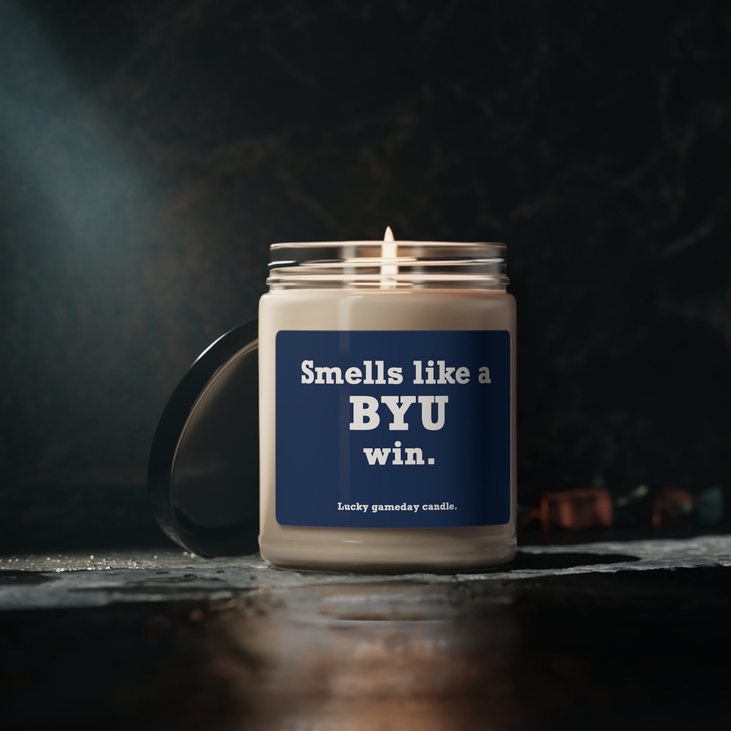 BYU - "Smells like a BYU win" scented candle (9 oz)