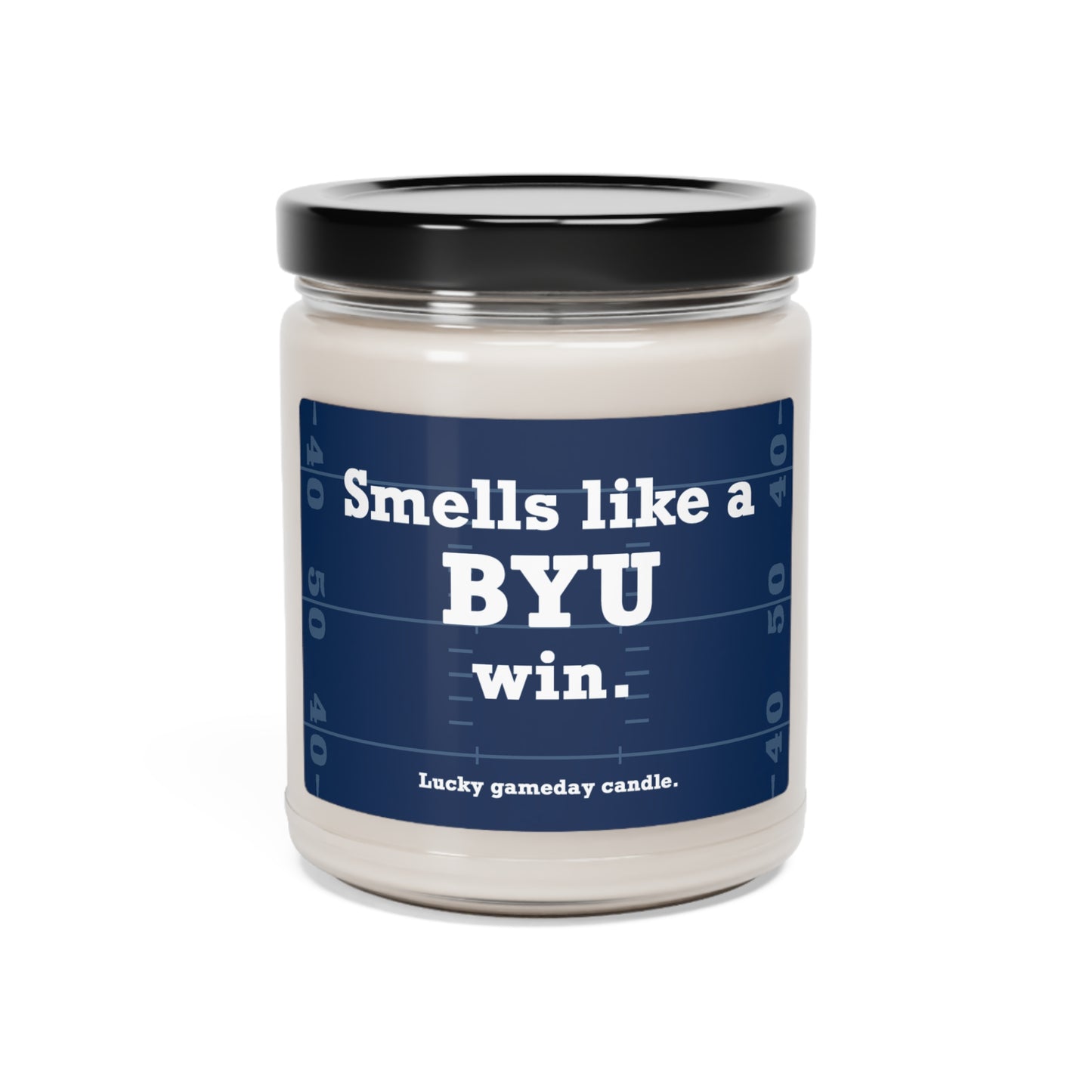 BYU Football - "Smells like a BYU win" scented candle (9 oz)