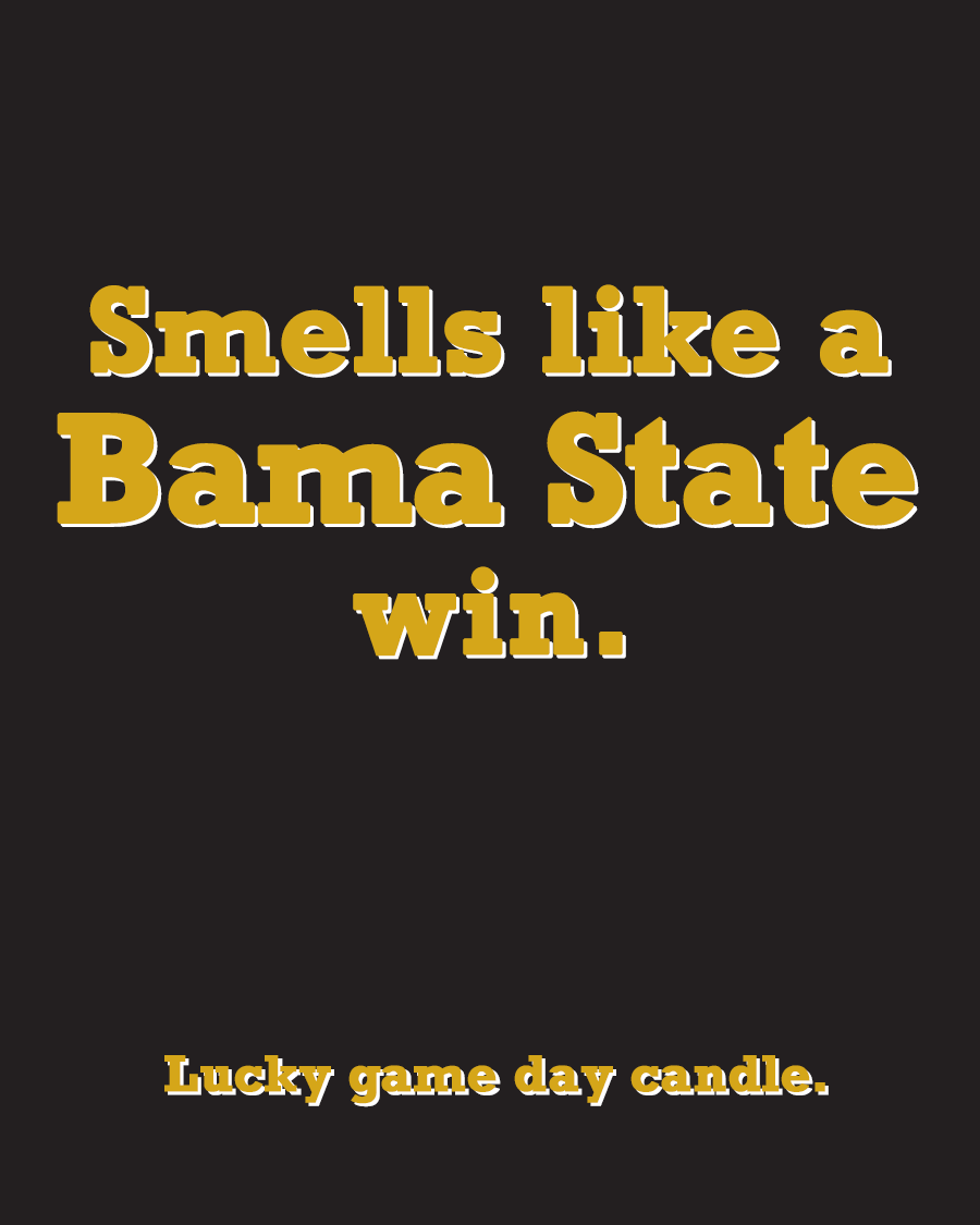 Alabama State - "Smells like a Bama State win" scented candle (13.75 oz)