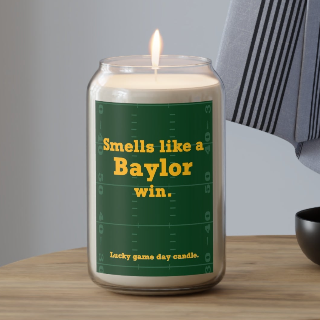 Baylor Football - "Smells like a Baylor win" scented candle (13.75 oz)