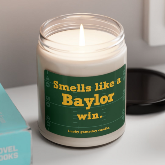 Baylor Football - "Smells like a Baylor win" scented candle (9 oz)