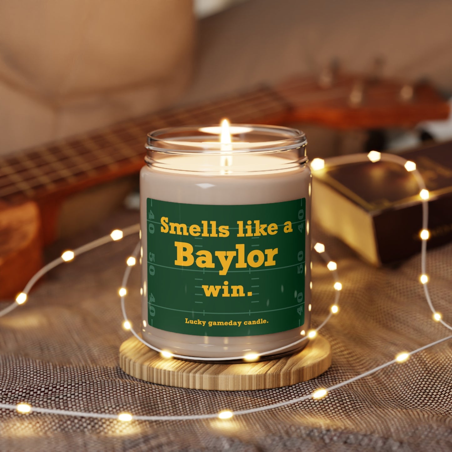 Baylor Football - "Smells like a Baylor win" scented candle (9 oz)