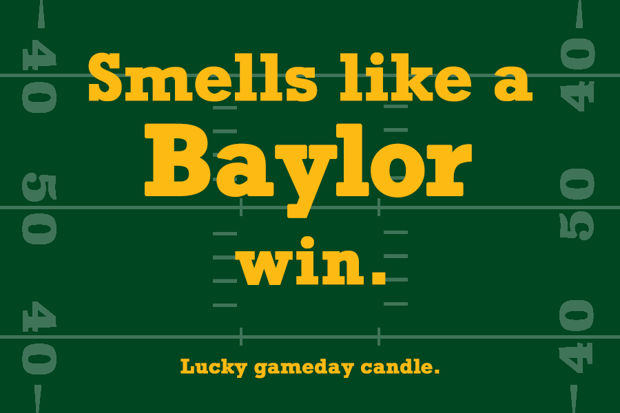 Baylor Football - "Smells like a Baylor win" scented candle (9 oz)