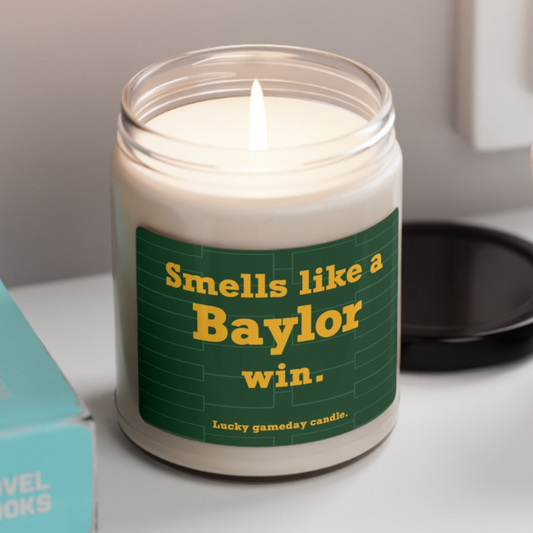 Baylor Basketball - "Smells like a Baylor win" scented candle (9 oz)