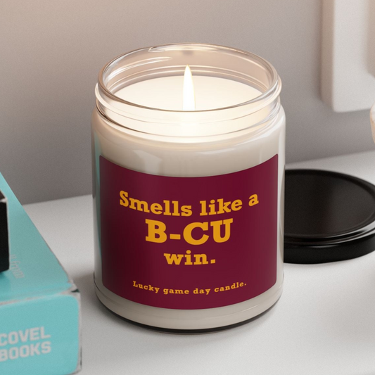 Bethune-Cookman - "Smells like a B-CU win" scented candle (9 oz)