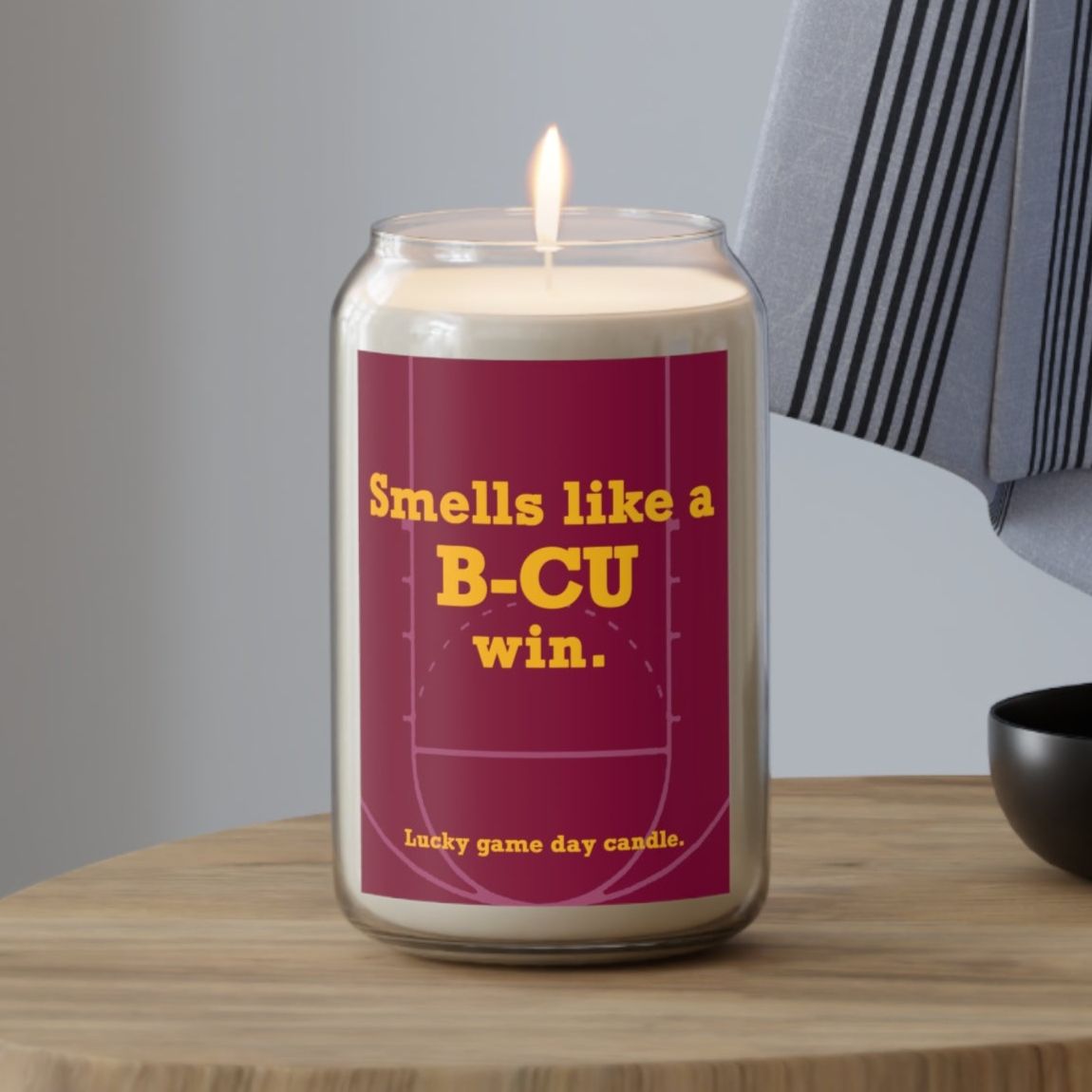 Bethune-Cookman Basketball - "Smells like a B-CU win" scented candle (13.75 oz)