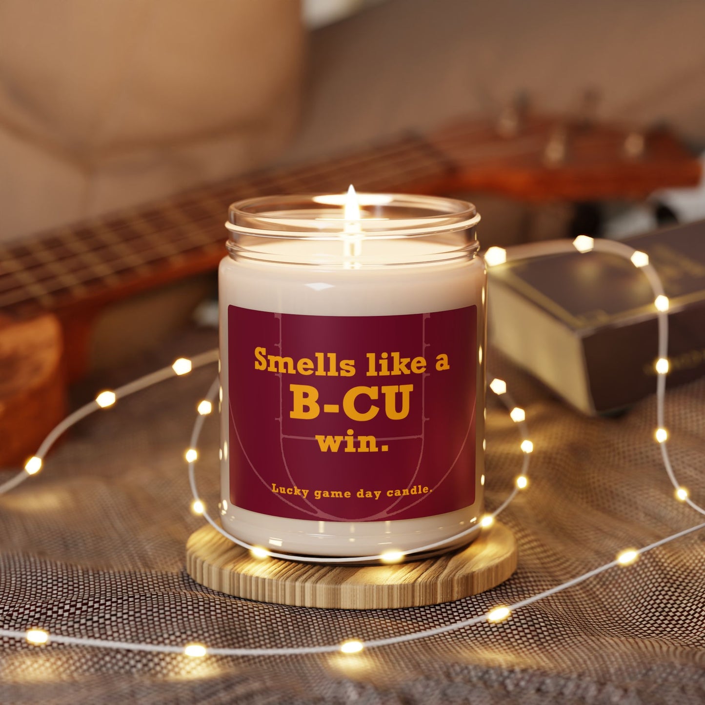 Bethune-Cookman Basketball - "Smells like a B-CU win" scented candle (9 oz)