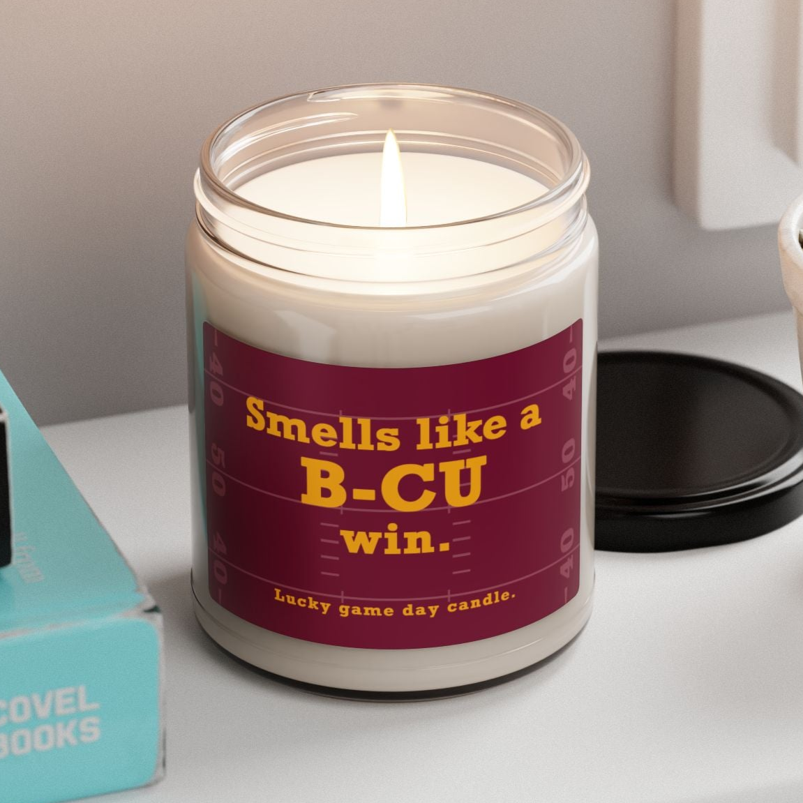 Bethune-Cookman Football - "Smells like a B-CU win" scented candle (9 oz)