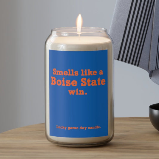 Boise State - "Smells like an Boise State win" scented candle (13.75 oz)