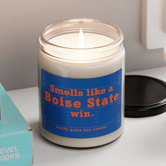 Boise State Football - "Smells like an Boise State win" scented candle (9 oz)