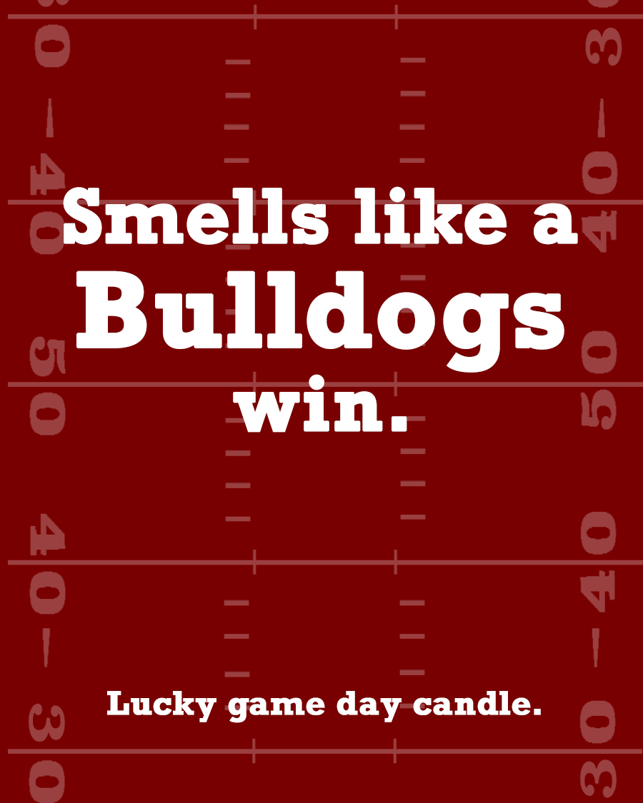 Mississippi State Football - "Smells like a Bulldogs win" scented candle (13.75 oz)