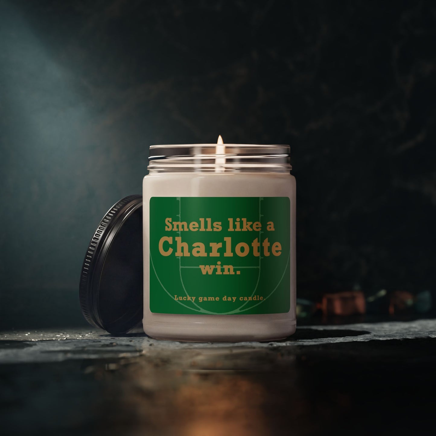 Charlotte Basketball - "Smells like a Charlotte win" scented candle (9 oz)