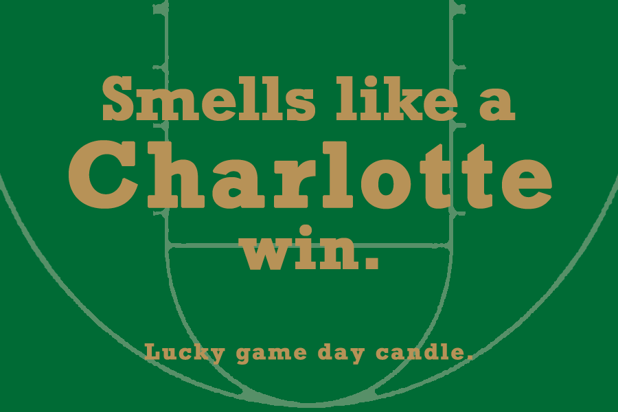 Charlotte Basketball - "Smells like a Charlotte win" scented candle (9 oz)