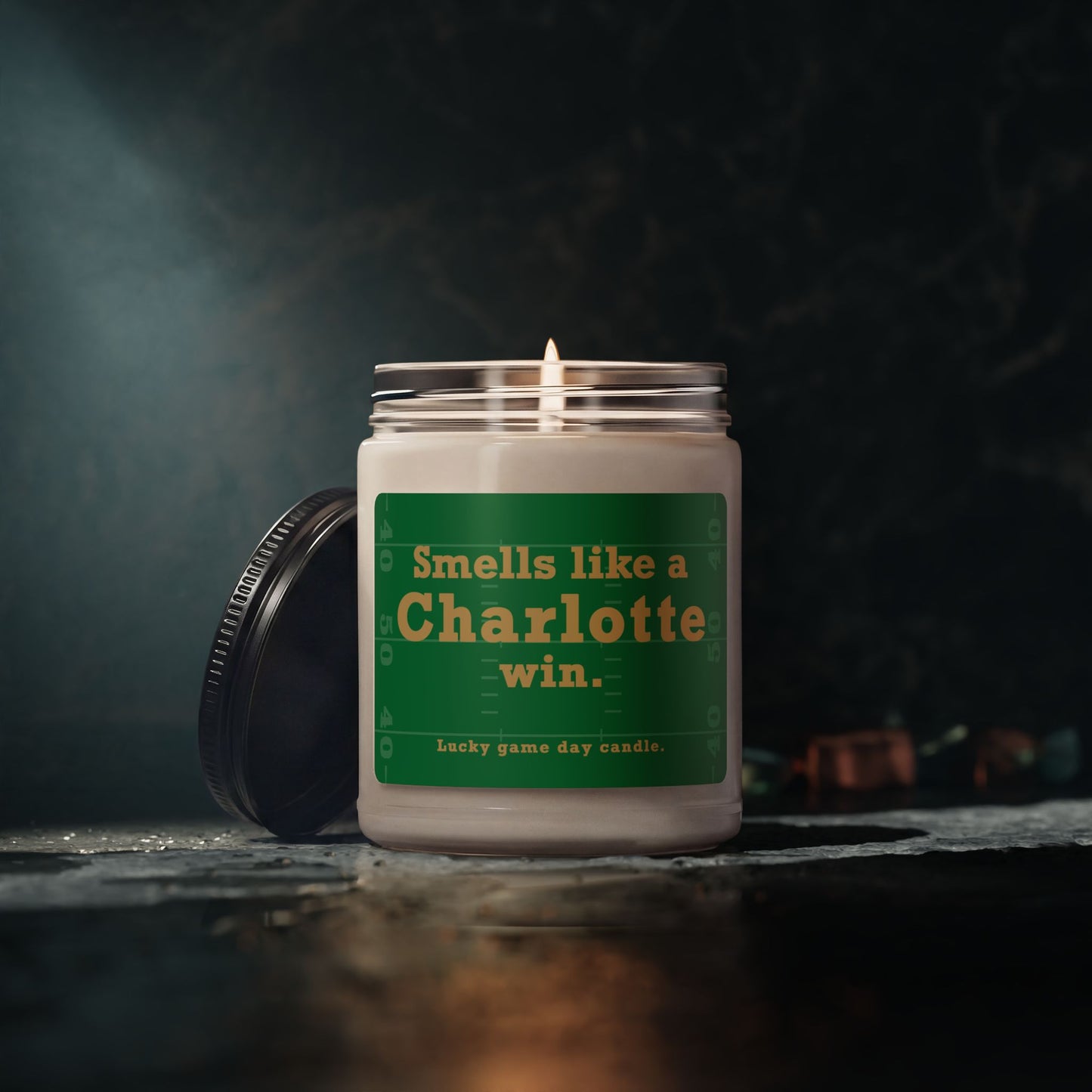Charlotte Football - "Smells like a Charlotte win" scented candle (9 oz)