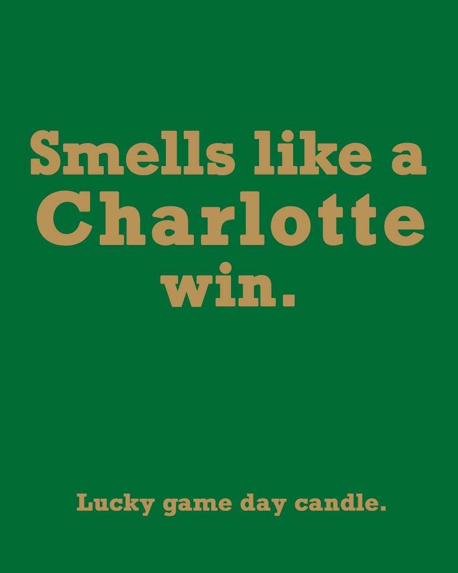 Charlotte - "Smells like a Charlotte win" scented candle (13.75 oz)