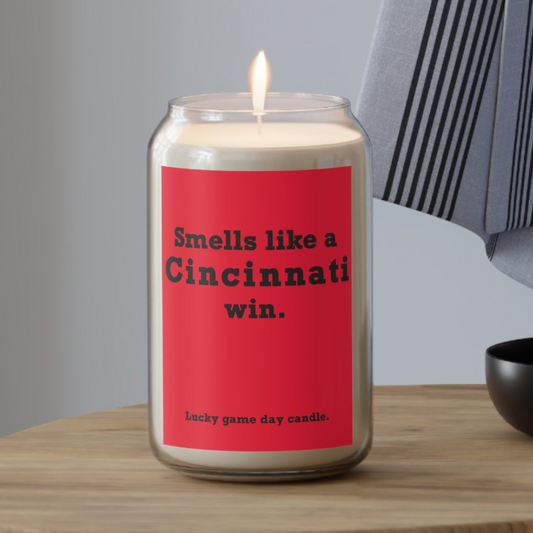 Cincinnati - "Smells like a Cincinnati win" scented candle (13.75 oz)