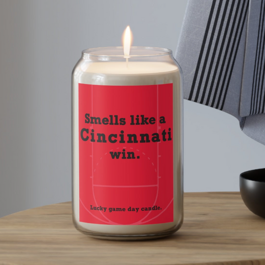 Cincinnati Basketball - "Smells like a Cincinnati win" scented candle (13.75 oz)