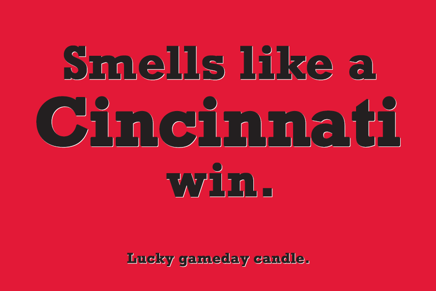 Cincinnati - "Smells like a Cincinnati win" scented candle (9 oz)