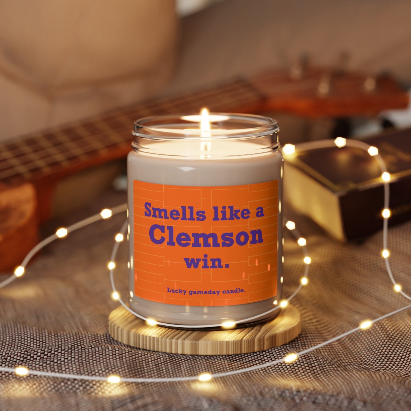 Clemson Basketball - "Smells Like a Clemson Win" scented candle (9 oz)