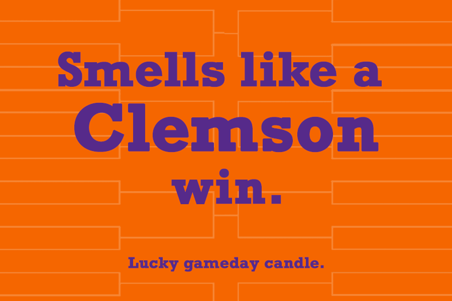 Clemson Basketball - "Smells Like a Clemson Win" scented candle (9 oz)