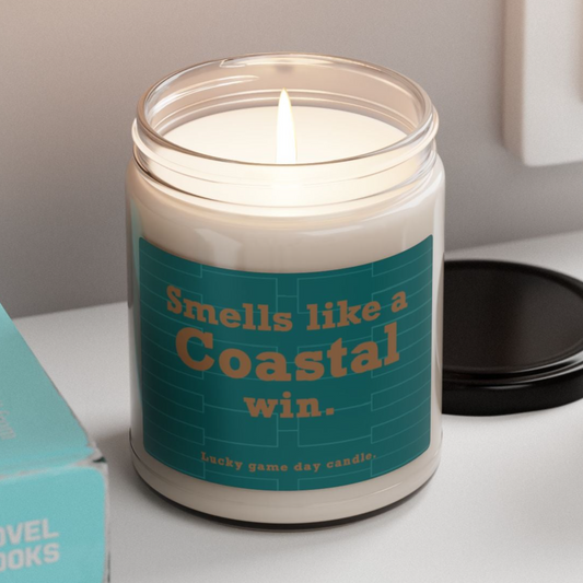 Coastal Carolina Basketball - "Smells like a Coastal win" scented candle (9 oz)