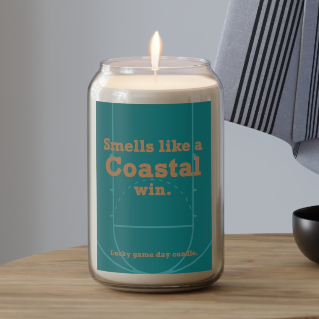 Coastal Carolina Basketball - "Smells like a Coastal win" scented candle (13.75 oz)