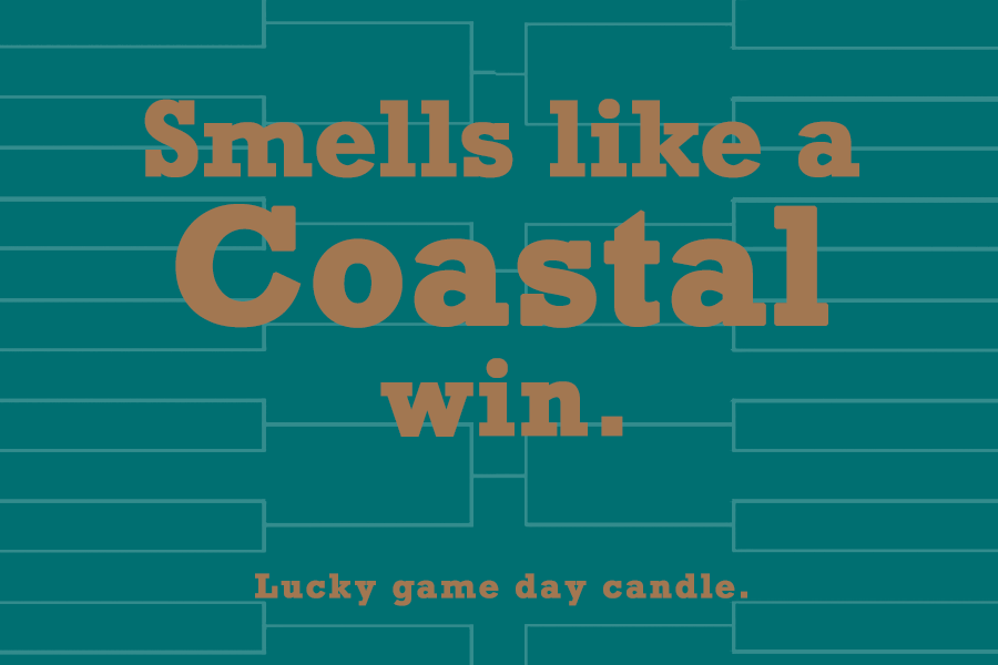 Coastal Carolina Basketball - "Smells like a Coastal win" scented candle (9 oz)