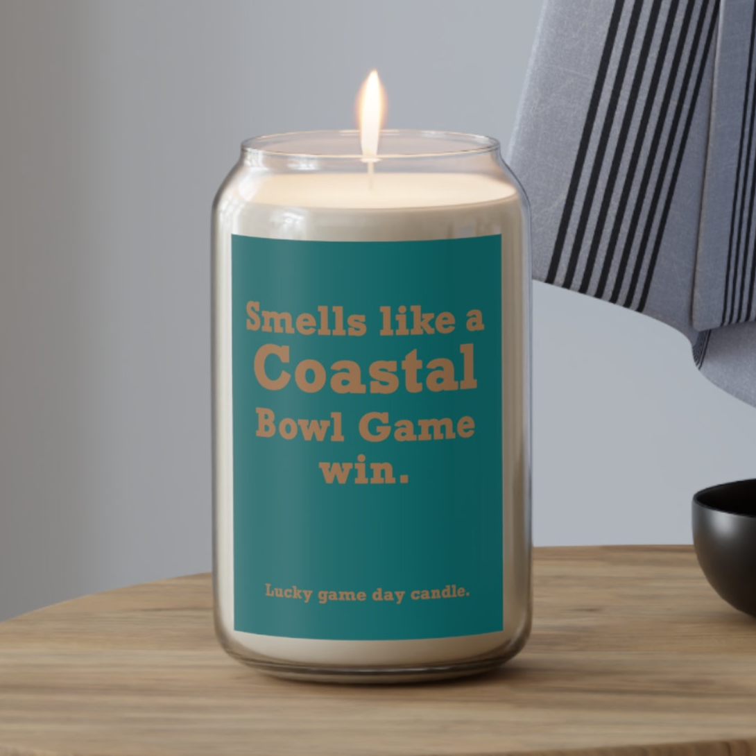 Coastal Carolina Bowl Game - "Smells like a Coastal Bowl Game win" scented candle (13.75 oz)