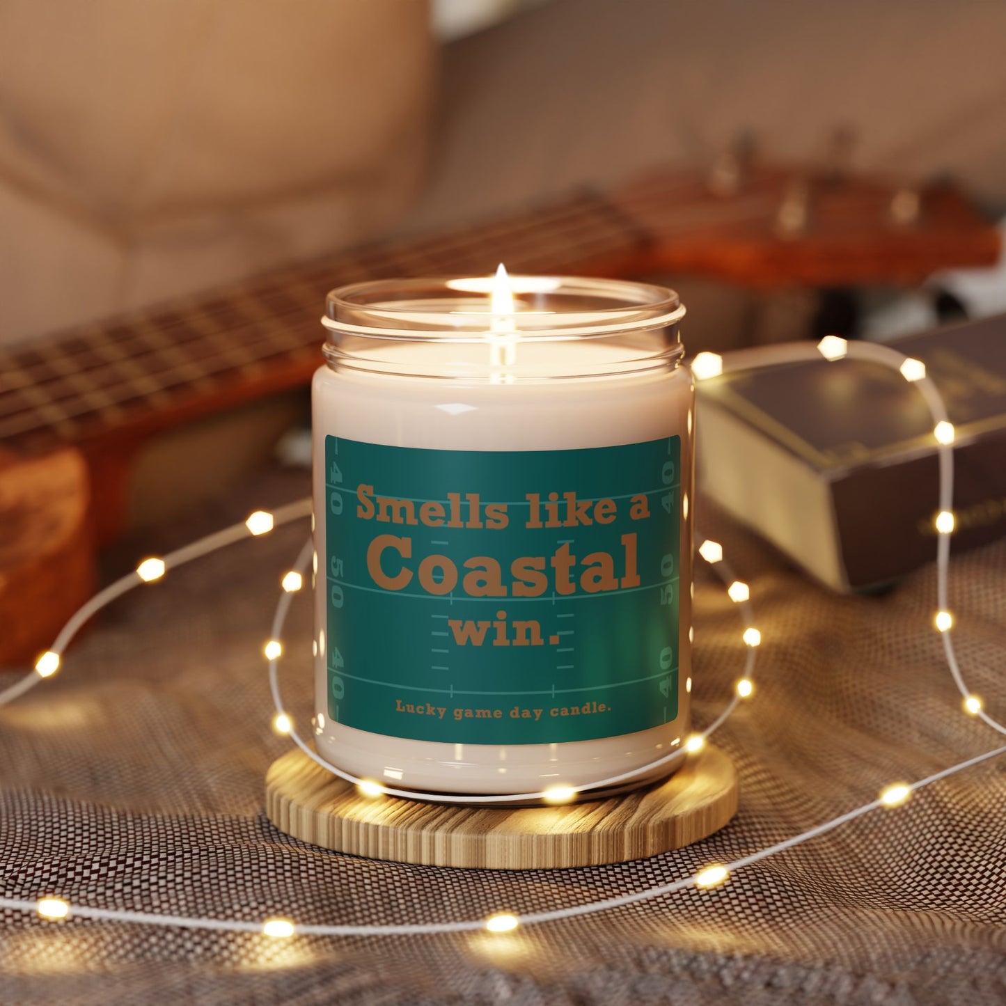 Coastal Carolina Football - "Smells like a Coastal win" scented candle (9 oz)