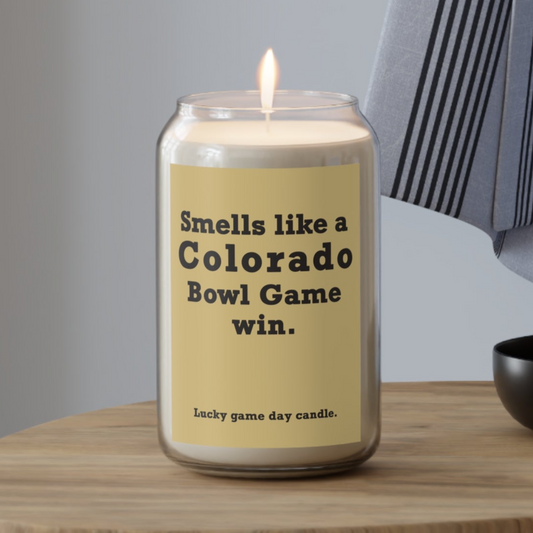 Colorado Bowl Game - "Smells like a Colorado Bowl Game win" scented candle (13.75 oz)