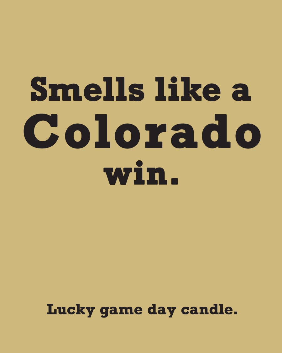 Colorado - "Smells like a Colorado win" scented candle (13.75 oz)