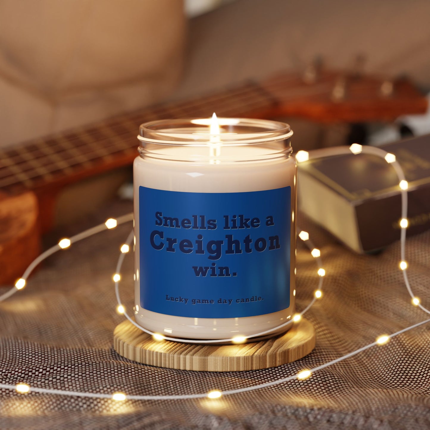 Creighton Football - "Smells like a Creighton win" scented candle (9 oz)