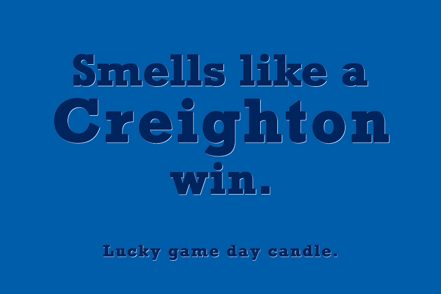 Creighton Football - "Smells like a Creighton win" scented candle (9 oz)