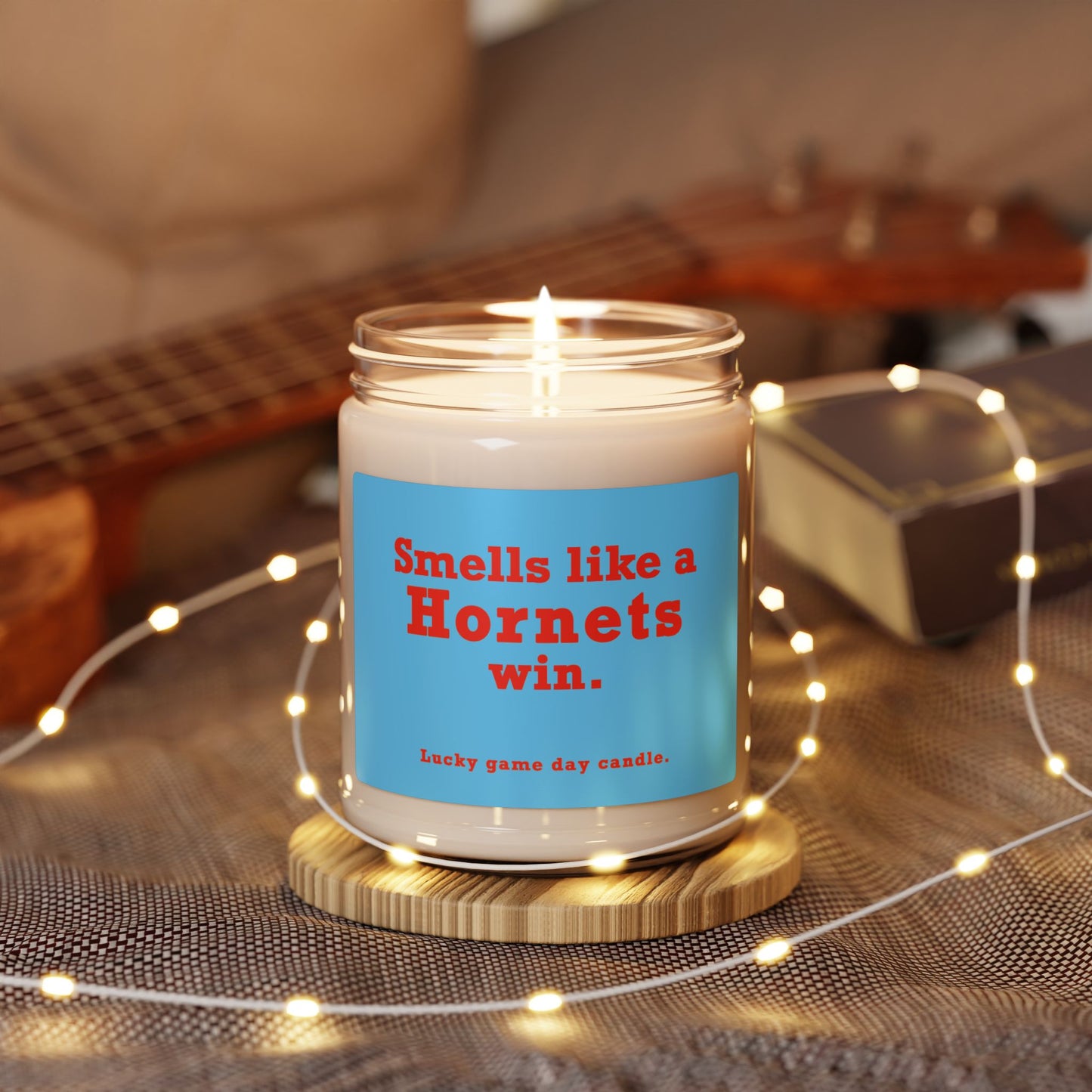 Delaware State - "Smells like a Hornets win" scented candle (9 oz)