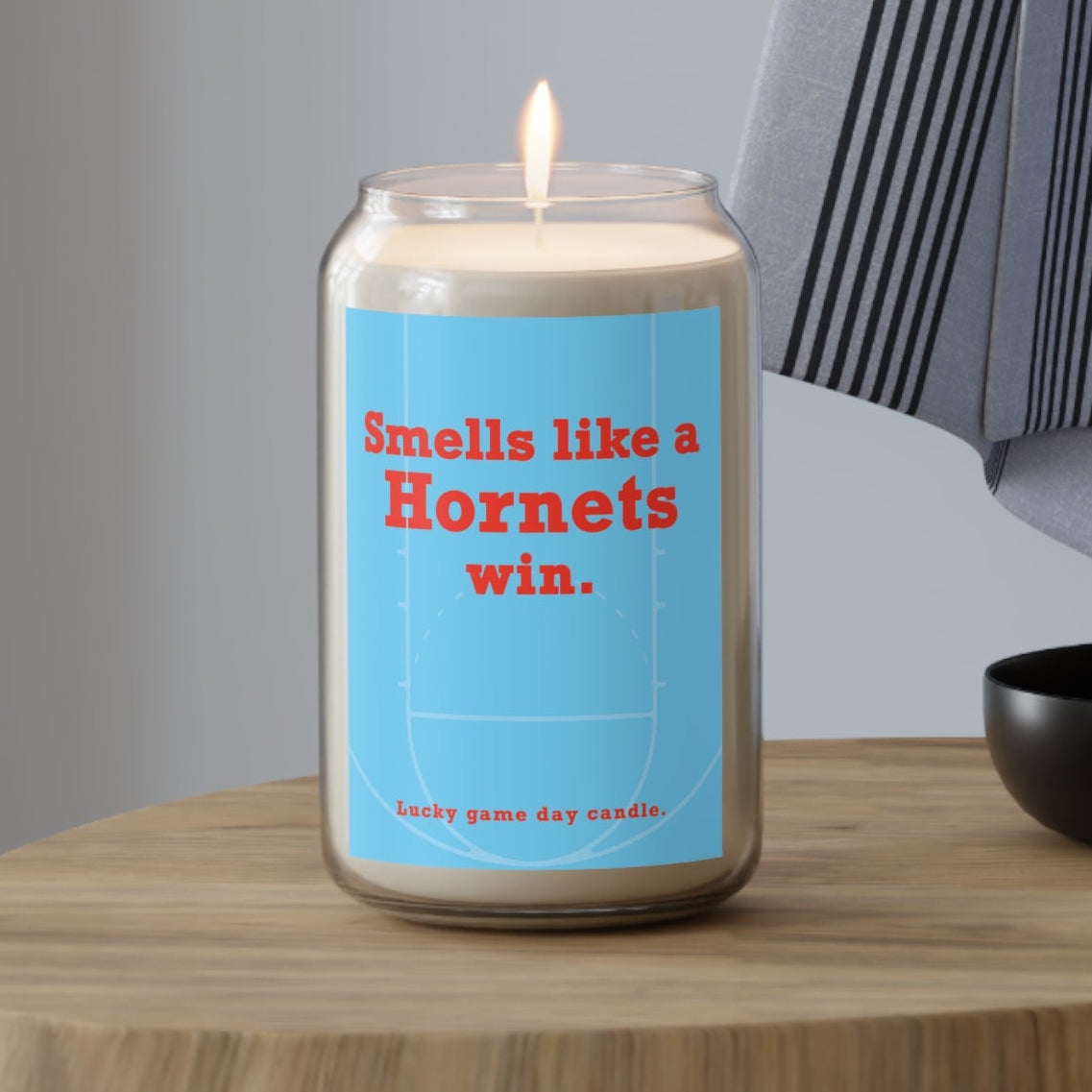 Delaware State Basketball - "Smells like a Hornets win" scented candle (13.75 oz)