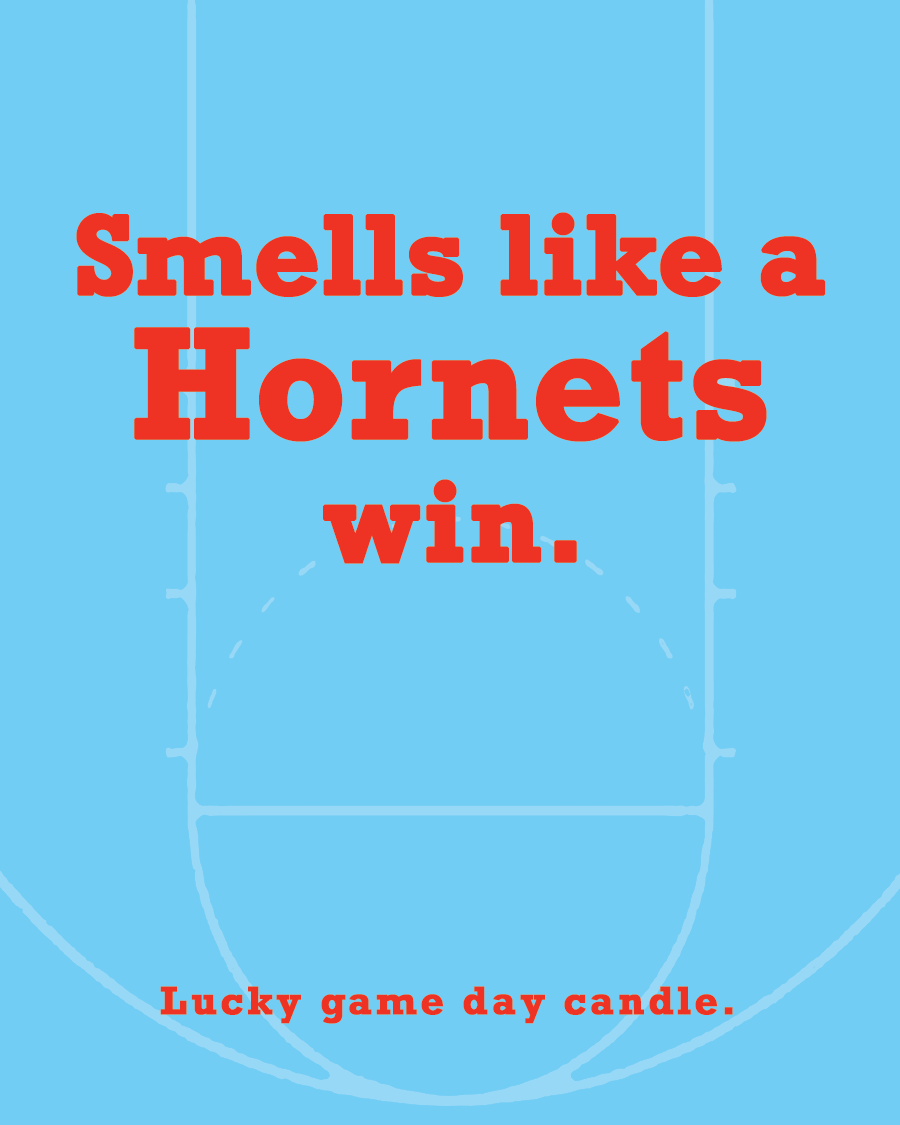 Delaware State Basketball - "Smells like a Hornets win" scented candle (13.75 oz)