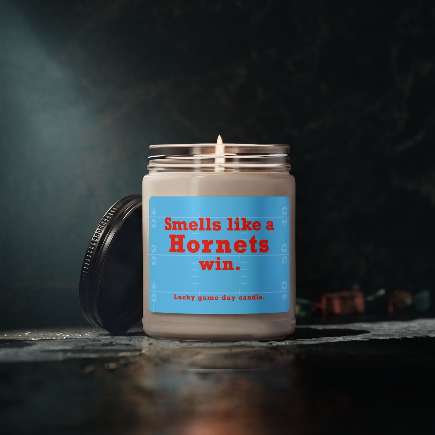 Delaware State Football - "Smells like a Hornets win" scented candle (9 oz)