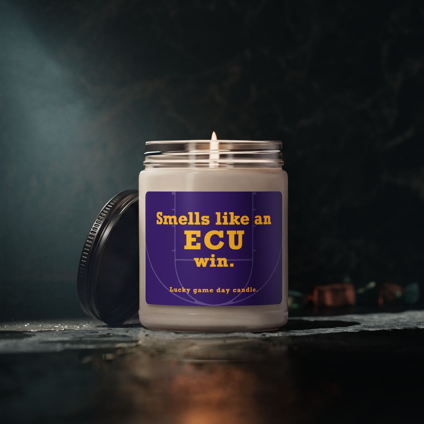 East Carolina Basketball - "Smells like an ECU win" scented candle (9 oz)