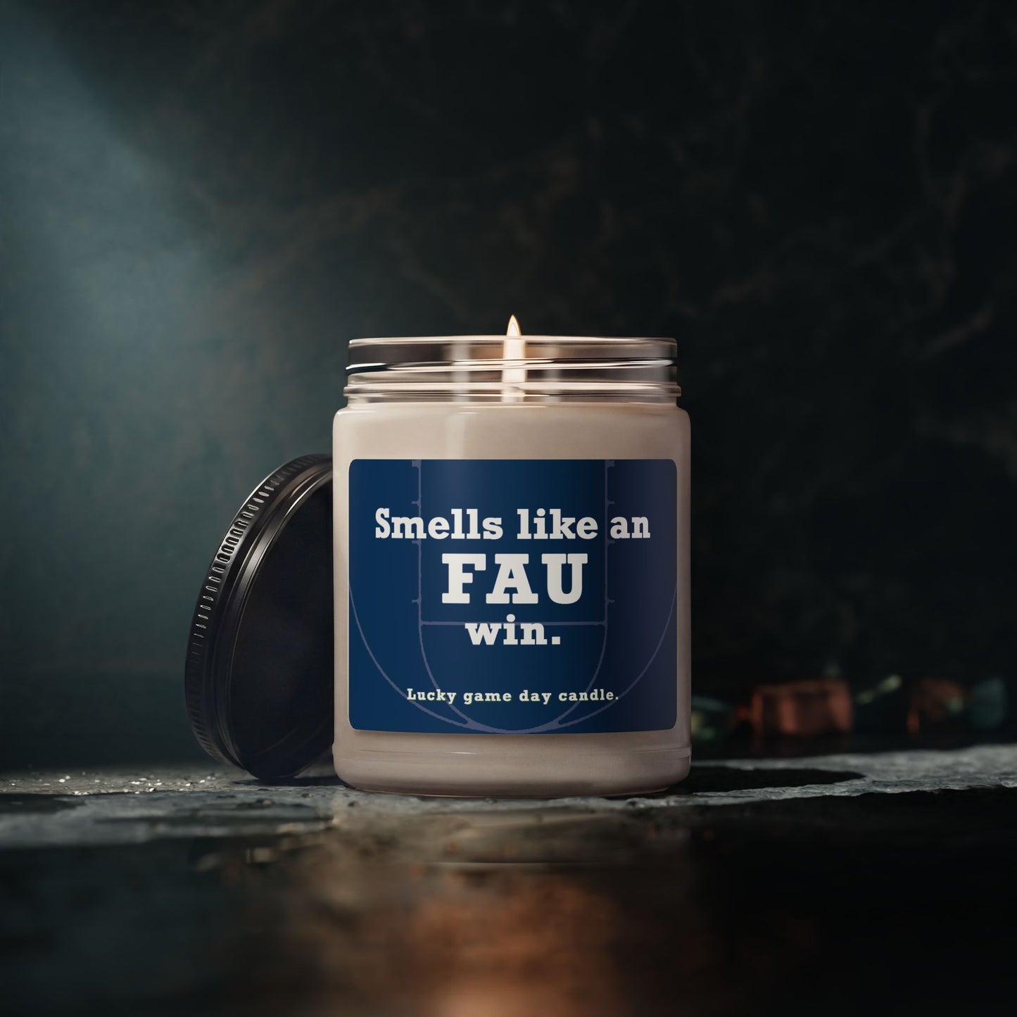 Florida Atlantic Basketball - "Smells like an FAU win" scented candle (9 oz)