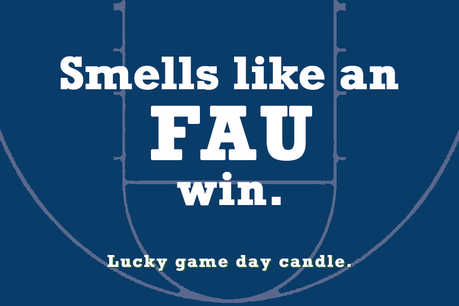 Florida Atlantic Basketball - "Smells like an FAU win" scented candle (9 oz)