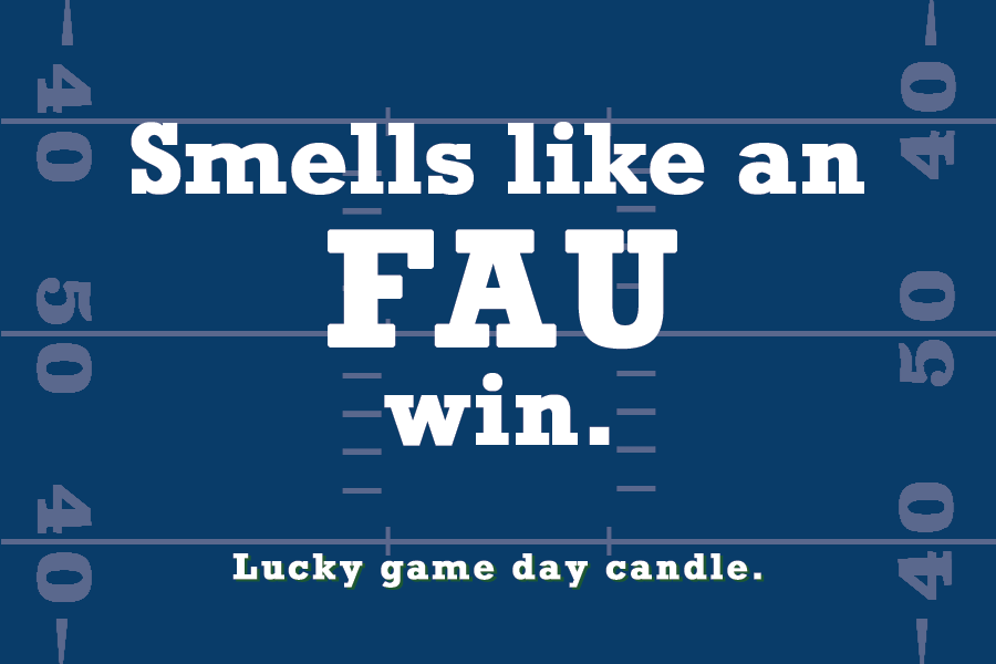 Florida Atlantic Football - "Smells like an FAU win" scented candle (9 oz)